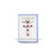 41-m13 colier - cruci mici 6 pietre 24/cutie