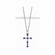 41-m13 colier - cruci mici 6 pietre 24/cutie