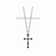 41-m13 colier - cruci mici 6 pietre 24/cutie