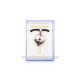 41-m15 colier ata - inima - piatra + cruce 24/cutie