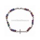 44-20 metanie bile mici - inel stras - cruce metal stras 12/set