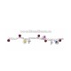 63-43 Metanie metal bile colorate+trandafir - 12/set RTR RED 50%