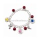 63-43 Metanie metal bile colorate+trandafir - 12/set RTR RED 50%