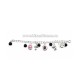 63-43 Metanie metal bile colorate+trandafir - 12/set RTR RED 50%