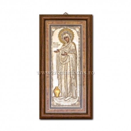 Icoana argint - pictura - MD Gerontissa - 27x9,5 cm LW50-018