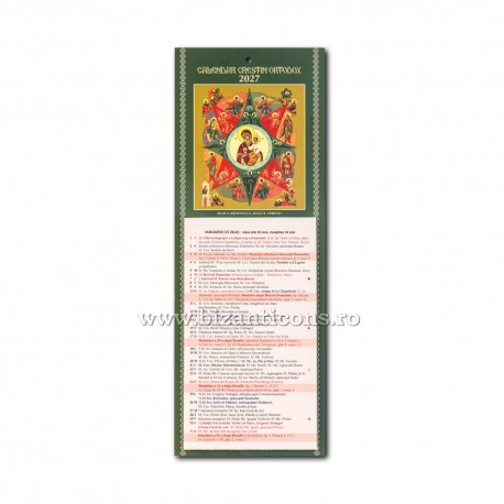 CALENDAR perete CLASIC - MD Rugul Aprins 20/set CP15-709