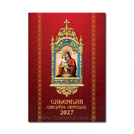 CALENDAR carte A5 - ALBASTRU - Maica Domnului DS 200/pachet CP45-2