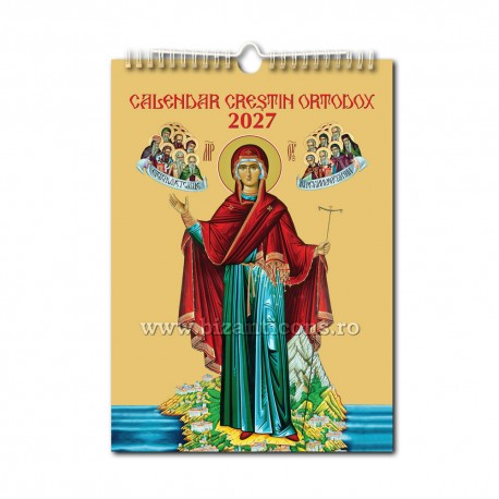CALENDAR perete A4 - spira - albastru MD Sporul Casei 50/set CP48-1