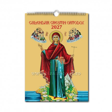CALENDAR perete A3 - spira - albastru MD Sporul Casei 25/set CP49-1