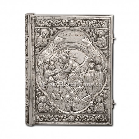 EVANGHELIE argintata cu patina M102-107AgP