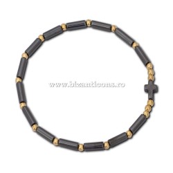 Metanie hematit + cruce hematit 12/set