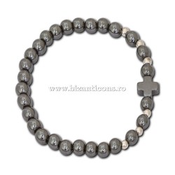 Metanie hematit + cruce hematit 12/set