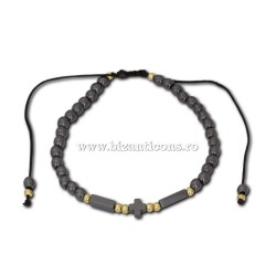14-211 metanie ata - hematit + cruce hematit 12/set