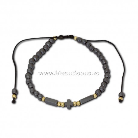 14-211 metanie ata - hematit + cruce hematit 12/set