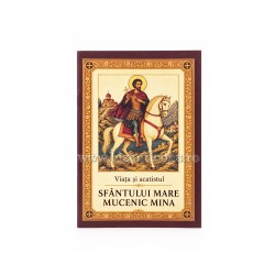 71-193 Viata si Acatistul Sf. M Mc Mina 10x14,5cm 64pg.