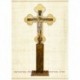 CRUCE altar lemn pictat + suport No.0 M125-00