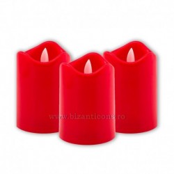 Candela cu baterii - rosie