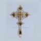 Cruce Binecuvantare Argintie cu auriu - cu icoana