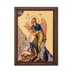 1830-121 Icoana fond auriu 19,5x26,5 - Sf Ioan Botezatorul