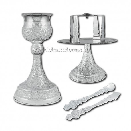 SET SF VASE 500 ml argintat Rus - X13-107